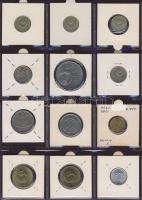 Hagyaték gyűjtemény, egész világ, régi és új, 180db érme, benne nominál és sok tengerentúl, 15 lapos...