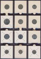 Hagyaték gyűjtemény, egész világ, régi és új, 180db érme, benne nominál és sok tengerentúl, 15 lapos...