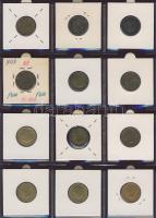 Hagyaték gyűjtemény, egész világ, régi és új, 180db érme, benne nominál és sok tengerentúl, 15 lapos...