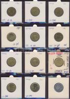 Hagyaték gyűjtemény, egész világ, régi és új, 180db érme, benne nominál és sok tengerentúl, 15 lapos...