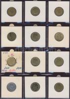 Hagyaték gyűjtemény, egész világ, régi és új, 180db érme, benne nominál és sok tengerentúl, 15 lapos...