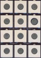 Hagyaték gyűjtemény, egész világ, régi és új, 180db érme, benne nominál és sok tengerentúl, 15 lapos...