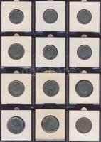 Hagyaték gyűjtemény, egész világ, régi és új, 180db érme, benne nominál és sok tengerentúl, 15 lapos...