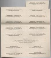 Budapest 1929. "Részvénytársaság Villamos és Közlekedési Vállalatok Számára" tíz részvénye...