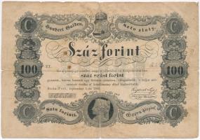 1848. 100Ft Kossuth bankó T:IV Hungary 1848. 100 Forints Kossuth bankó C:G Adamo G114