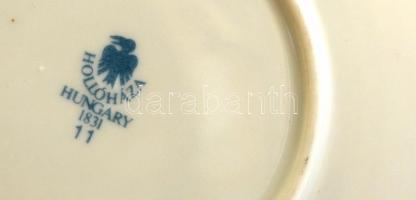 Hollóházi Szász Endre tervezte "Napfény" tál, matricás, jelzett, hibátlan, d:24,5 cm