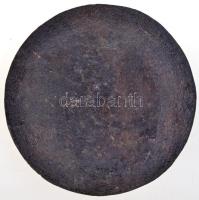 Percz János (1920-2000) 1978. "A meztelen próféta" Br egyoldalas plakett (88mm) T:2