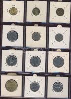 Hagyaték gyűjtemény, egész világ, régi és új, 204db érme, benne nominál és sok tengerentúl, 17 lapos...