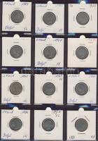 Hagyaték gyűjtemény, egész világ, régi és új, 204db érme, benne nominál és sok tengerentúl, 17 lapos...