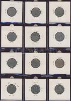 Hagyaték gyűjtemény, egész világ, régi és új, 204db érme, benne nominál és sok tengerentúl, 17 lapos...