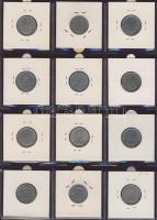 Hagyaték gyűjtemény, egész világ, régi és új, 204db érme, benne nominál és sok tengerentúl, 17 lapos...