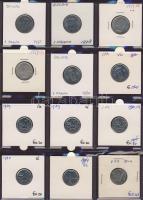 Hagyaték gyűjtemény, egész világ, régi és új, 204db érme, benne nominál és sok tengerentúl, 17 lapos...