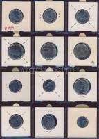 Hagyaték gyűjtemény, egész világ, régi és új, 204db érme, benne nominál és sok tengerentúl, 17 lapos...