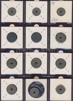 Hagyaték gyűjtemény, egész világ, régi és új, 204db érme, benne nominál és sok tengerentúl, 17 lapos...