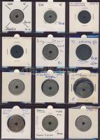 Hagyaték gyűjtemény, egész világ, régi és új, 204db érme, benne nominál és sok tengerentúl, 17 lapos...