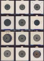 Hagyaték gyűjtemény, egész világ, régi és új, 204db érme, benne nominál és sok tengerentúl, 17 lapos...