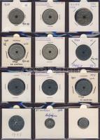 Hagyaték gyűjtemény, egész világ, régi és új, 204db érme, benne nominál és sok tengerentúl, 17 lapos...