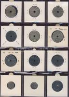 Hagyaték gyűjtemény, egész világ, régi és új, 204db érme, benne nominál és sok tengerentúl, 17 lapos...