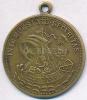 DN "S. GEORGIVS EQVITVM PATRONVS / INTEMPESTATE SECVRITAS" Szent György fém medál füllel (...