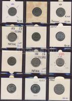 Hagyaték gyűjtemény, egész világ, régi és új, 192db érme, benne nominál és sok tengerentúl, 16 lapos...