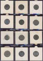 Hagyaték gyűjtemény, egész világ, régi és új, 192db érme, benne nominál és sok tengerentúl, 16 lapos...