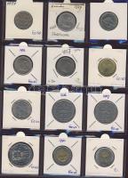 Hagyaték gyűjtemény, egész világ, régi és új, 192db érme, benne nominál és sok tengerentúl, 16 lapos...