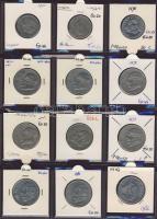 Hagyaték gyűjtemény, egész világ, régi és új, 192db érme, benne nominál és sok tengerentúl, 16 lapos...