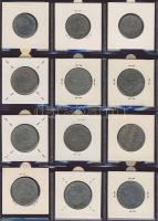 Hagyaték gyűjtemény, egész világ, régi és új, 192db érme, benne nominál és sok tengerentúl, 16 lapos...