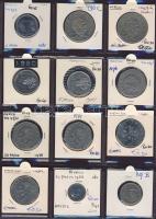 Hagyaték gyűjtemény, egész világ, régi és új, 192db érme, benne nominál és sok tengerentúl, 16 lapos...