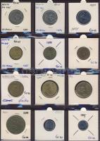 Hagyaték gyűjtemény, egész világ, régi és új, 192db érme, benne nominál és sok tengerentúl, 16 lapos...