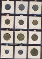 Hagyaték gyűjtemény, egész világ, régi és új, 192db érme, benne nominál és sok tengerentúl, 16 lapos...