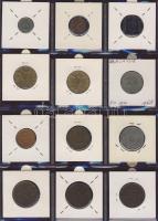 Hagyaték gyűjtemény, egész világ, régi és új, 192db érme, benne nominál és sok tengerentúl, 16 lapos...