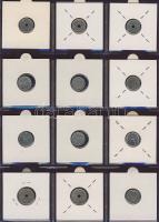 Hagyaték gyűjtemény, egész világ, régi és új, 192db érme, benne nominál és sok tengerentúl, 16 lapos...