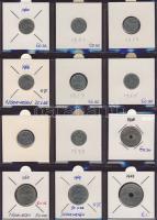 Hagyaték gyűjtemény, egész világ, régi és új, 192db érme, benne nominál és sok tengerentúl, 16 lapos...