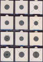 Hagyaték gyűjtemény, egész világ, régi és új, 192db érme, benne nominál és sok tengerentúl, 16 lapos...