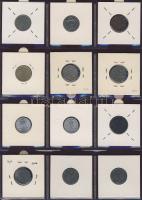 Hagyaték gyűjtemény, egész világ, régi és új, 192db érme, benne nominál és sok tengerentúl, 16 lapos...