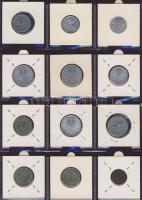 Hagyaték gyűjtemény, egész világ, régi és új, 192db érme, benne nominál és sok tengerentúl, 16 lapos...