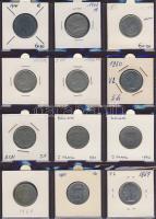 Hagyaték gyűjtemény, egész világ, régi és új, 216db érme, benne nominál és sok tengerentúl, 18 lapos, laponként 12 férőhelyes, újszerű albumban T:1,2 (többsége),3 (kevés)