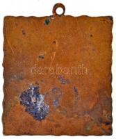 1936. "Erdélyi Szépmíves Céh" zománcozott szögletes Br medál (30x33mm) T:2