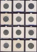 Hagyaték gyűjtemény, egész világ, régi és új, 216db érme, benne nominál és sok tengerentúl, 18 lapos...