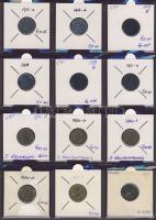 Hagyaték gyűjtemény, egész világ, régi és új, 216db érme, benne nominál és sok tengerentúl, 18 lapos...