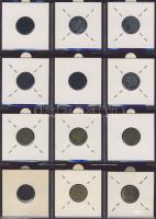 Hagyaték gyűjtemény, egész világ, régi és új, 216db érme, benne nominál és sok tengerentúl, 18 lapos...