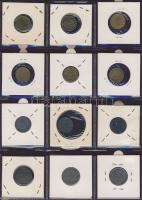 Hagyaték gyűjtemény, egész világ, régi és új, 216db érme, benne nominál és sok tengerentúl, 18 lapos...