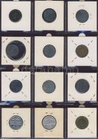 Hagyaték gyűjtemény, egész világ, régi és új, 216db érme, benne nominál és sok tengerentúl, 18 lapos...