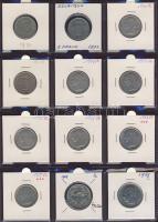 Hagyaték gyűjtemény, egész világ, régi és új, 216db érme, benne nominál és sok tengerentúl, 18 lapos...