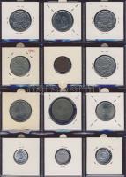 Hagyaték gyűjtemény, egész világ, régi és új, 216db érme, benne nominál és sok tengerentúl, 18 lapos...