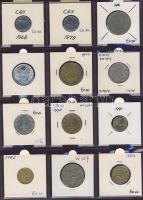 Hagyaték gyűjtemény, egész világ, régi és új, 216db érme, benne nominál és sok tengerentúl, 18 lapos...