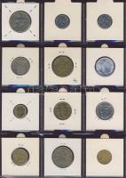 Hagyaték gyűjtemény, egész világ, régi és új, 216db érme, benne nominál és sok tengerentúl, 18 lapos...
