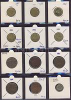 Hagyaték gyűjtemény, egész világ, régi és új, 216db érme, benne nominál és sok tengerentúl, 18 lapos...