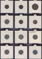 Hagyaték gyűjtemény, egész világ, régi és új, 216db érme, benne nominál és sok tengerentúl, 18 lapos...